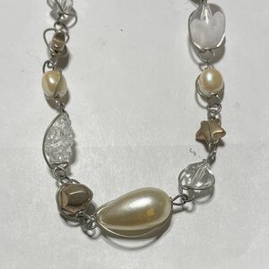 ABRA Silver and Gold Women's Necklace